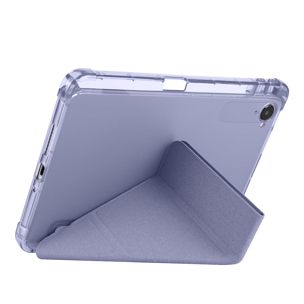 Xiaomi Redmi K Pad Kılıf Zore Tri Folding Kalem Bölmeli Standlı Kılıf Rose Gold