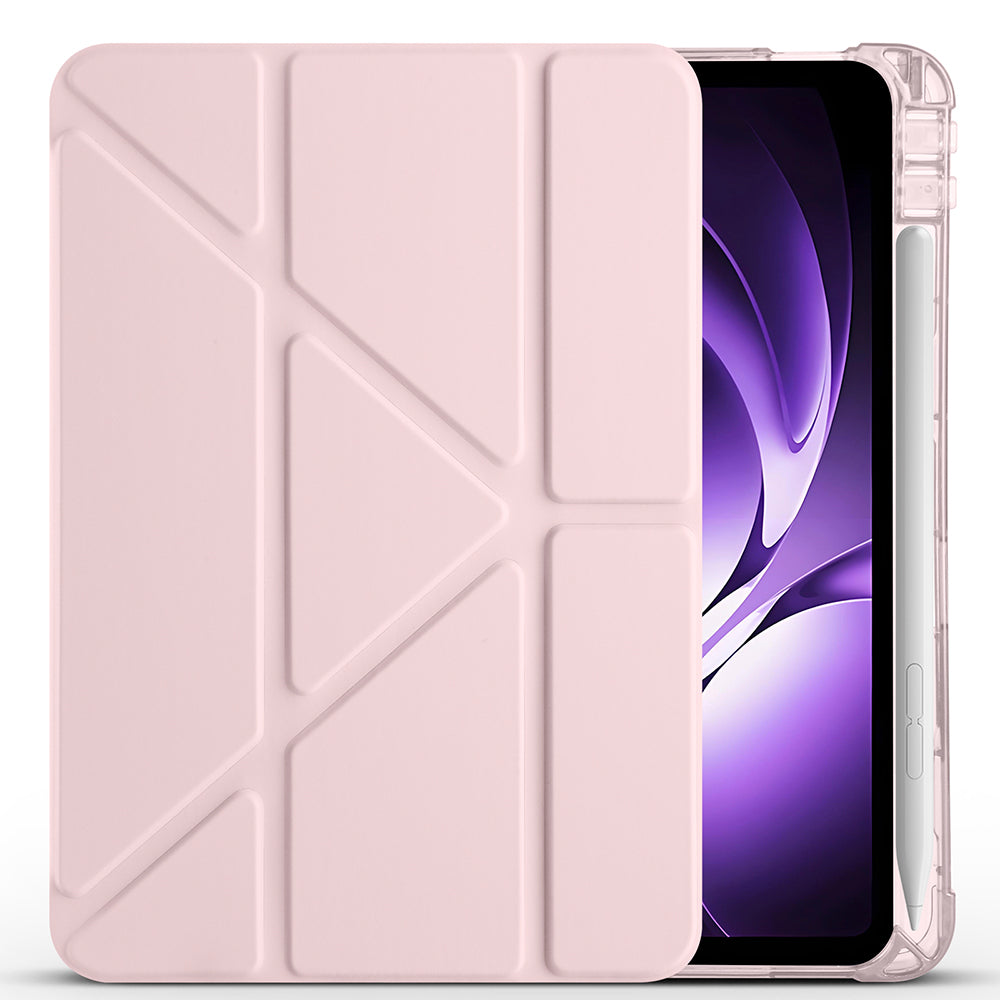 Xiaomi Redmi K Pad Kılıf Zore Tri Folding Kalem Bölmeli Standlı Kılıf Lacivert