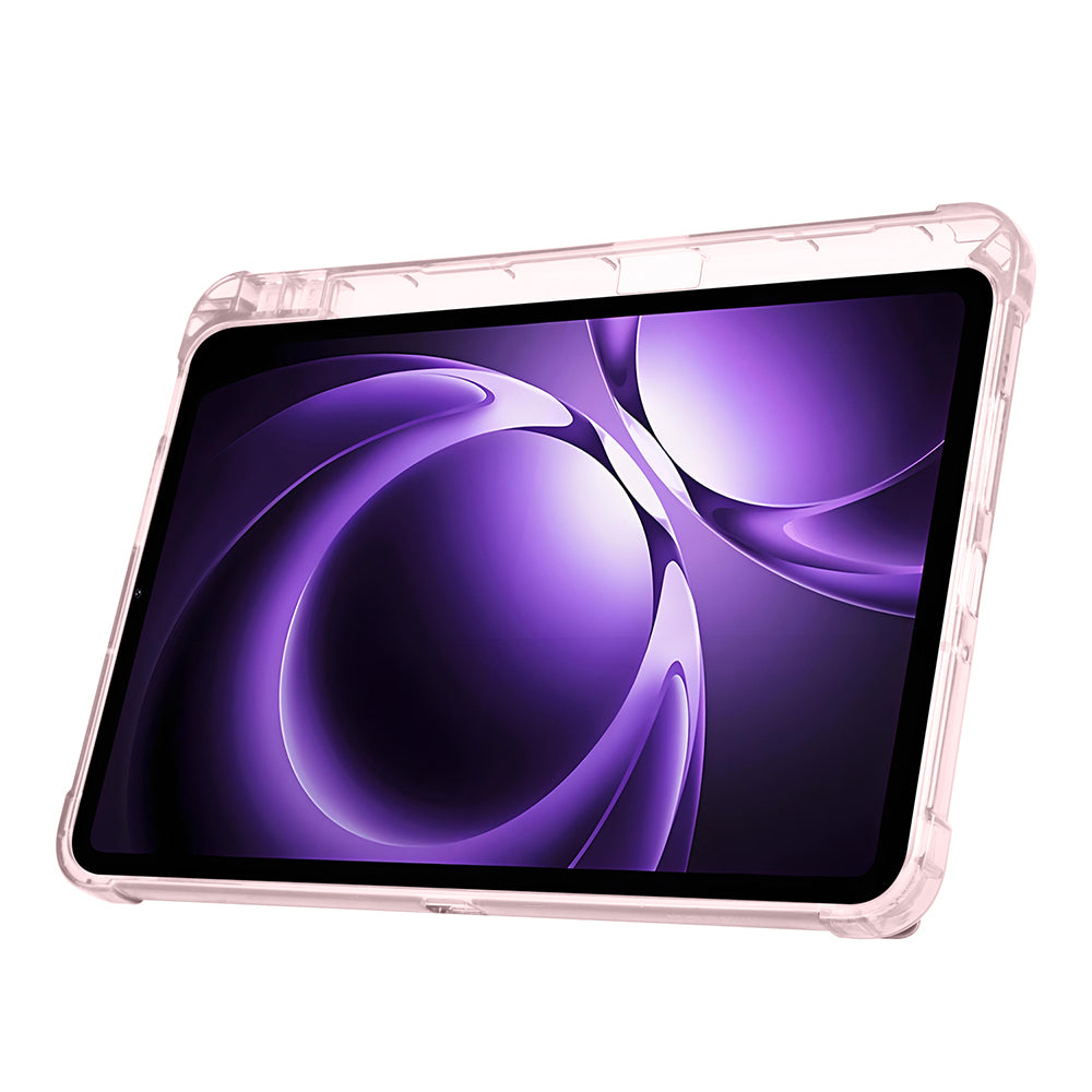 Xiaomi Redmi K Pad Kılıf Zore Tri Folding Kalem Bölmeli Standlı Kılıf Rose Gold
