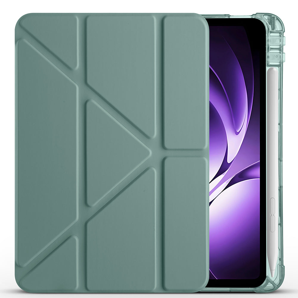Xiaomi Redmi K Pad Kılıf Zore Tri Folding Kalem Bölmeli Standlı Kılıf Rose Gold