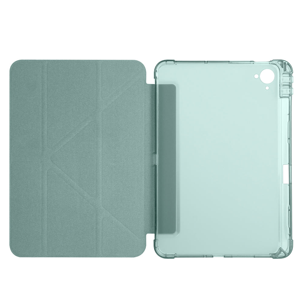 Xiaomi Redmi K Pad Kılıf Zore Tri Folding Kalem Bölmeli Standlı Kılıf Koyu Yeşil