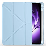 Xiaomi Redmi K Pad Kılıf Zore Tri Folding Kalem Bölmeli Standlı Kılıf Lacivert