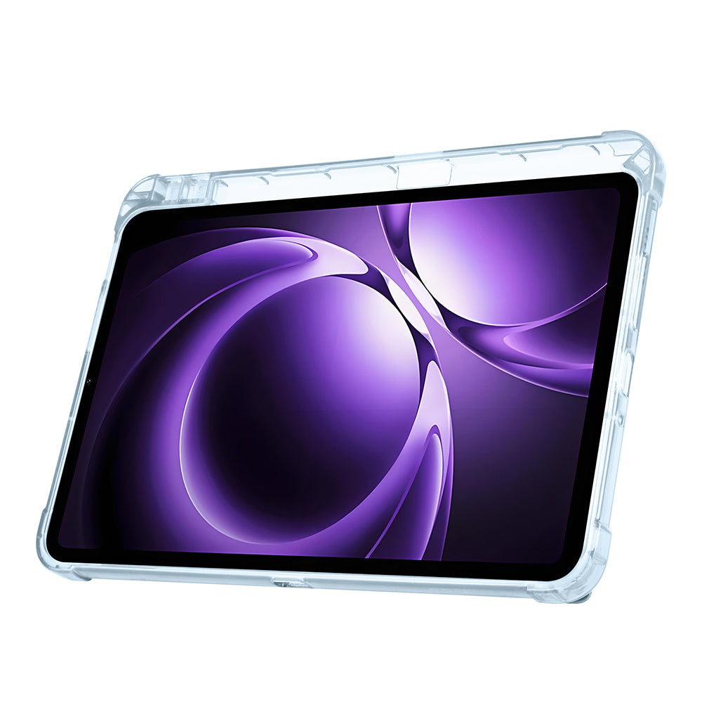 Xiaomi Redmi K Pad Kılıf Zore Tri Folding Kalem Bölmeli Standlı Kılıf Mor
