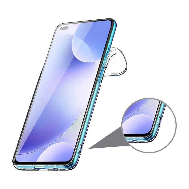 Xiaomi Redmi K30 Kılıf Zore Süper Silikon Kapak Renksiz