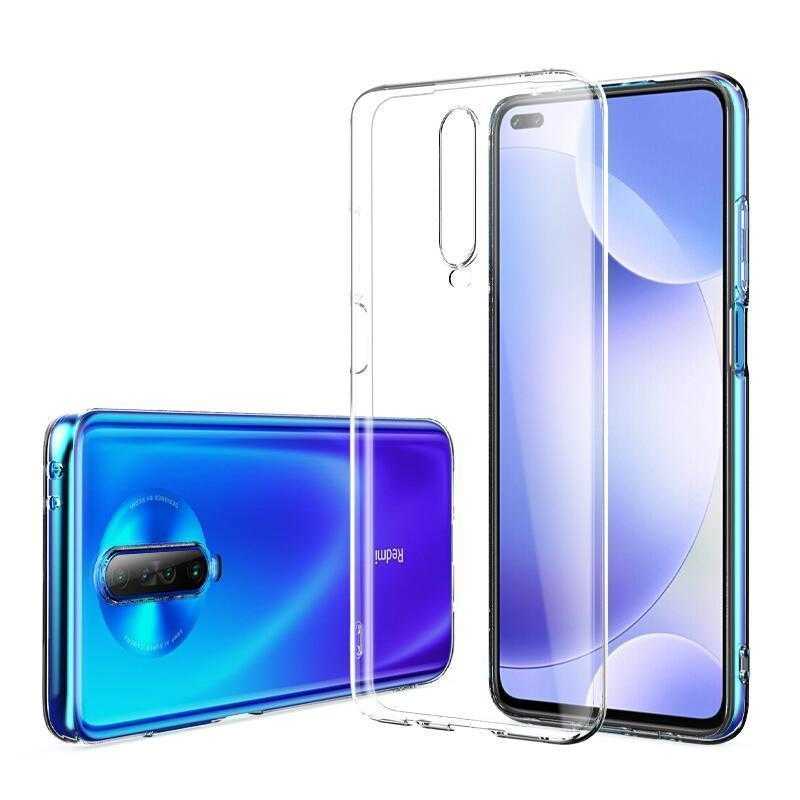 Xiaomi Redmi K30 Kılıf Zore Süper Silikon Kapak Renksiz