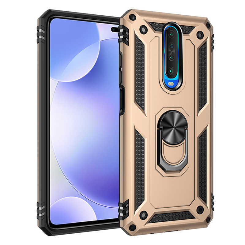 Xiaomi Redmi K30 Kılıf Zore Vega Kapak Gold