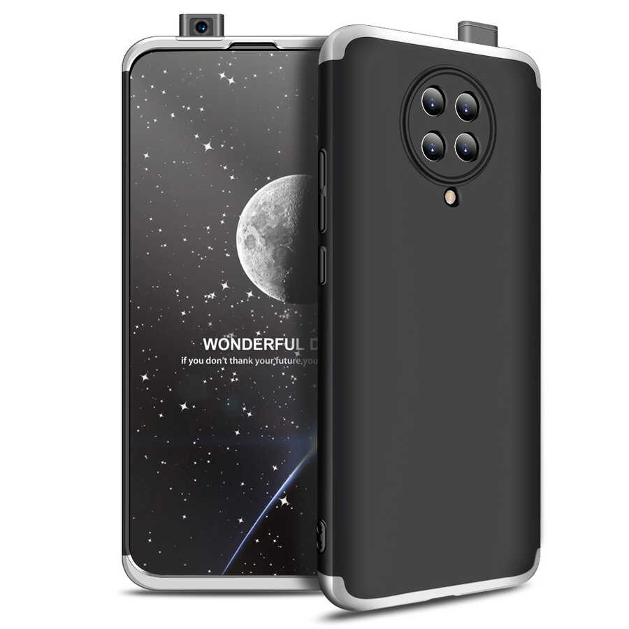 Xiaomi Redmi K30 Pro Kılıf Zore Ays Kapak Siyah-Gri