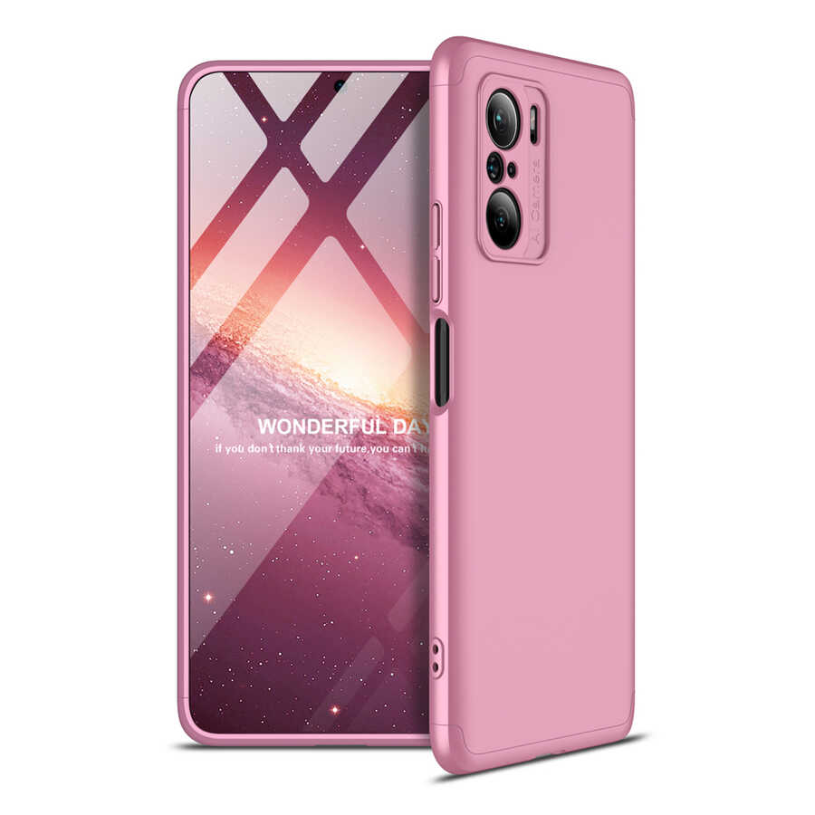 Xiaomi Redmi K40 Kılıf Zore Ays Kapak Rose Gold