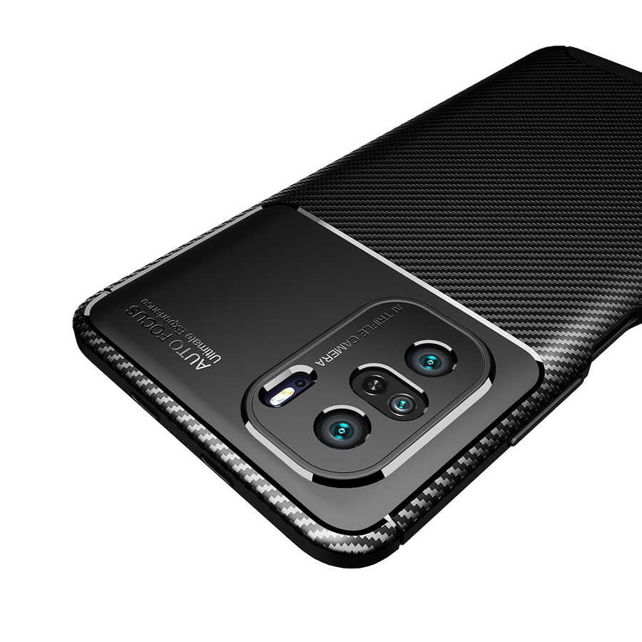 Xiaomi Redmi K40 Kılıf Zore Negro Silikon Kapak Siyah