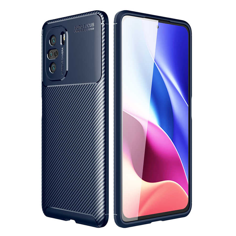 Xiaomi Redmi K40 Kılıf Zore Negro Silikon Kapak Lacivert