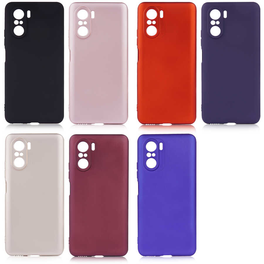 Xiaomi Redmi K40 Kılıf Zore Premier Silikon Kapak Mürdüm
