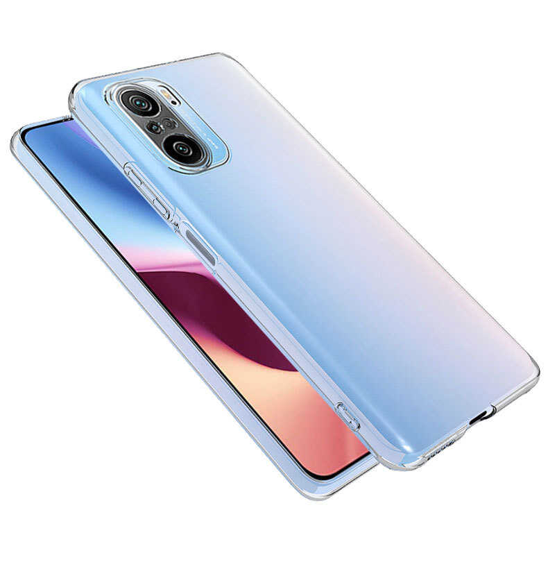 Xiaomi Redmi K40 Kılıf Zore Süper Silikon Kapak Renksiz