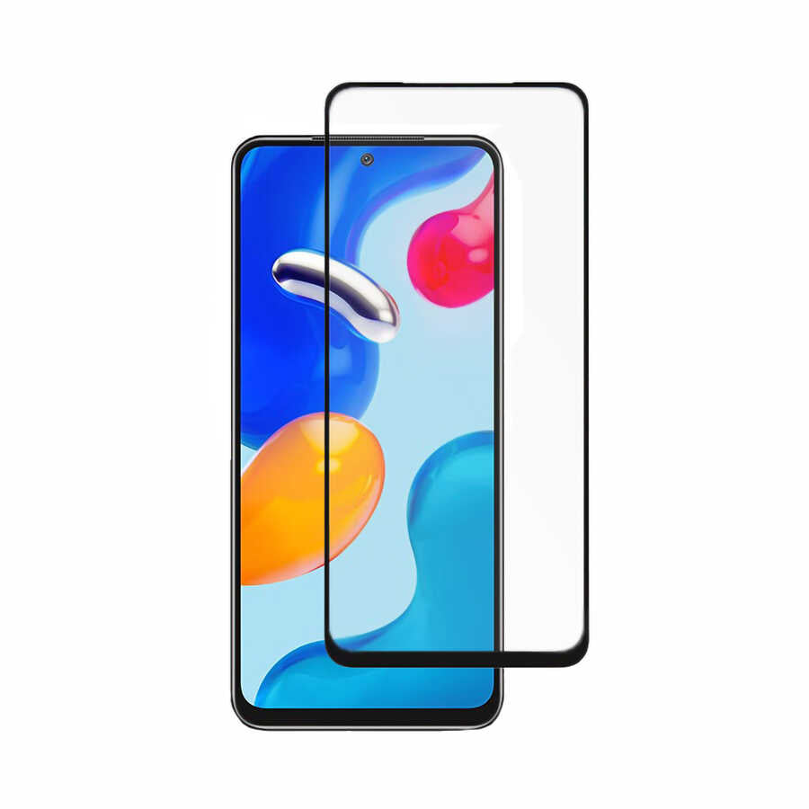Xiaomi Redmi Note 10 5G Davin 5D Cam Ekran Koruyucu Siyah