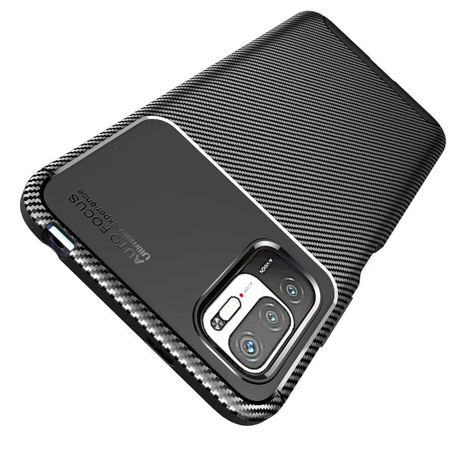 Xiaomi Redmi Note 10 5G Kılıf Zore Negro Silikon Kapak Kahverengi