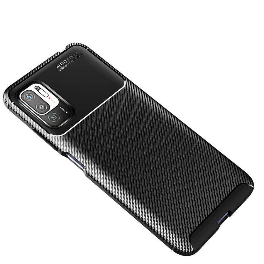 Xiaomi Redmi Note 10 5G Kılıf Zore Negro Silikon Kapak Kahverengi