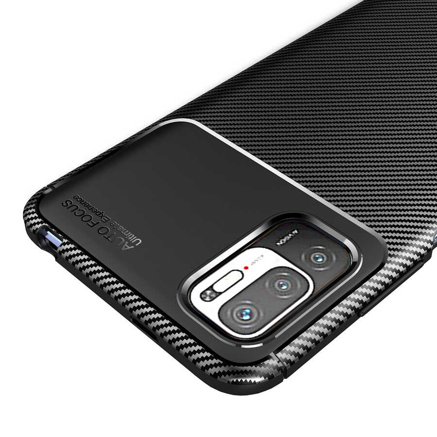 Xiaomi Redmi Note 10 5G Kılıf Zore Negro Silikon Kapak Kahverengi