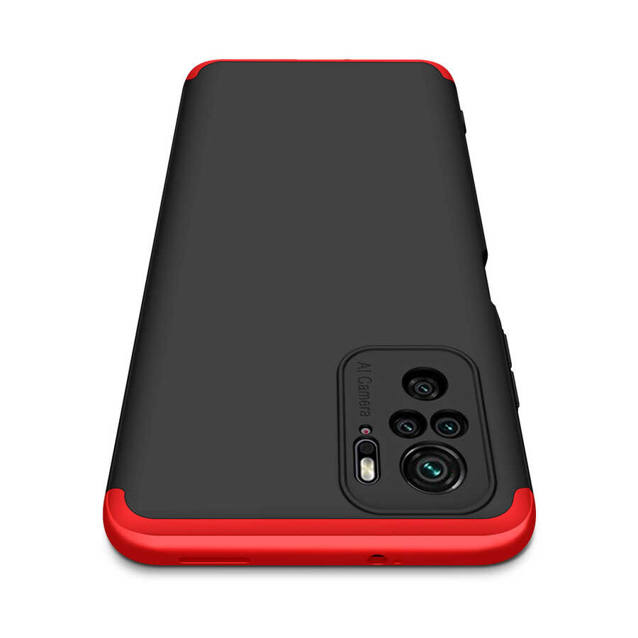 Xiaomi Redmi Note 10 Kılıf Zore Ays Kapak Siyah-Mavi