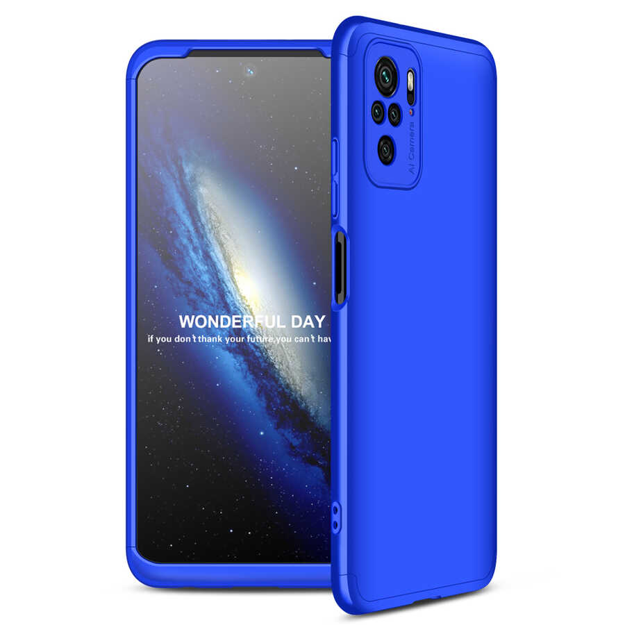 Xiaomi Redmi Note 10 Kılıf Zore Ays Kapak Mavi