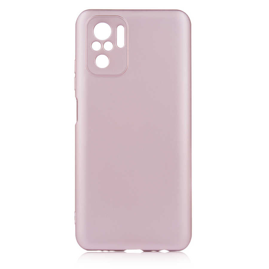Xiaomi Redmi Note 10 Kılıf Zore Premier Silikon Kapak Rose Gold