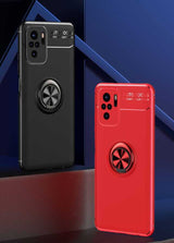 Xiaomi Redmi Note 10 Kılıf Zore Ravel Silikon Kapak Siyah-Rose Gold