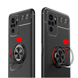 Xiaomi Redmi Note 10 Kılıf Zore Ravel Silikon Kapak Siyah-Kırmızı