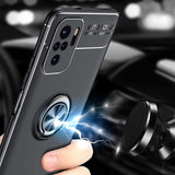 Xiaomi Redmi Note 10 Kılıf Zore Ravel Silikon Kapak Siyah-Rose Gold