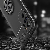 Xiaomi Redmi Note 10 Kılıf Zore Ravel Silikon Kapak Siyah-Kırmızı
