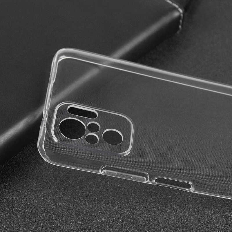 Xiaomi Redmi Note 10 Kılıf Zore Süper Silikon Kapak Renksiz