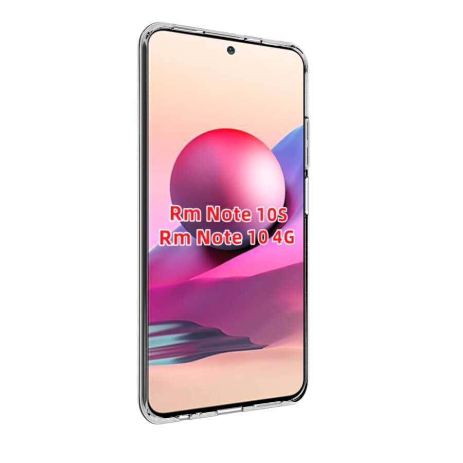Xiaomi Redmi Note 10 Kılıf Zore Süper Silikon Kapak Renksiz