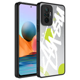 Xiaomi Redmi Note 10 Pro Kılıf Aynalı Desenli Kamera Korumalı Parlak Zore Mirror Kapak Yazı