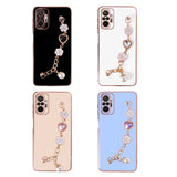Xiaomi Redmi Note 10 Pro Kılıf El Tutamaçlı Kamera Korumalı Zore Taka Silikon Kapak Pembe