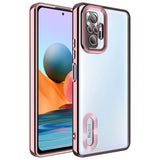 Xiaomi Redmi Note 10 Pro Kılıf Kamera Korumalı Logo Gösteren Zore Omega Kapak Siyah