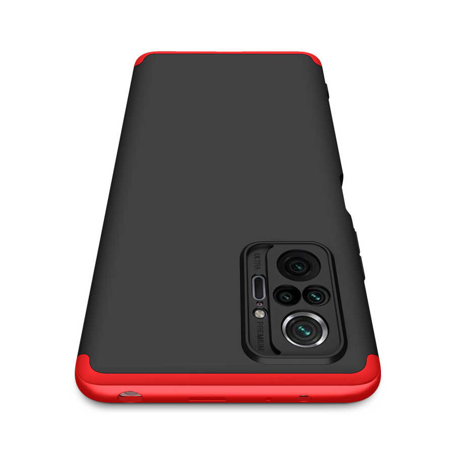 Xiaomi Redmi Note 10 Pro Kılıf Zore Ays Kapak Kırmızı