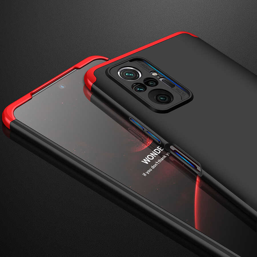 Xiaomi Redmi Note 10 Pro Kılıf Zore Ays Kapak Siyah-Gri