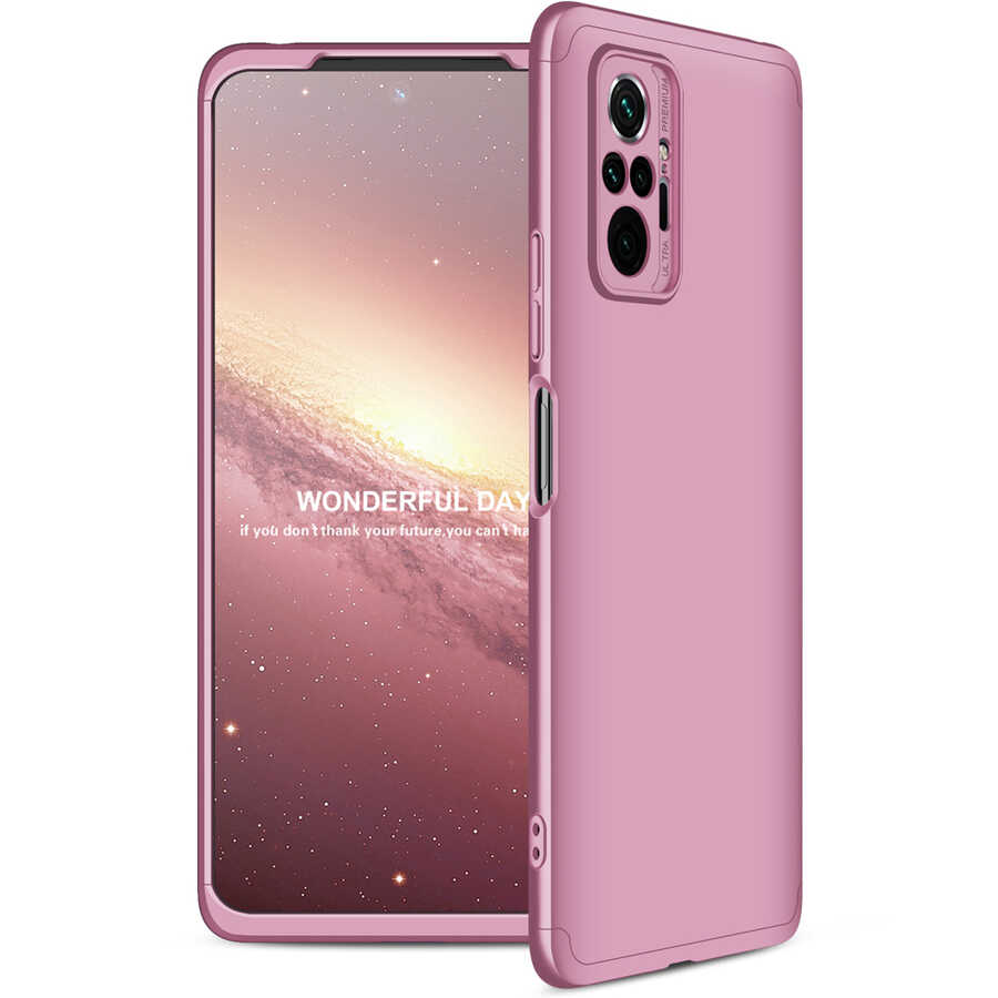Xiaomi Redmi Note 10 Pro Kılıf Zore Ays Kapak Rose Gold