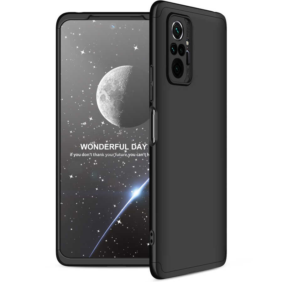 Xiaomi Redmi Note 10 Pro Kılıf Zore Ays Kapak Siyah