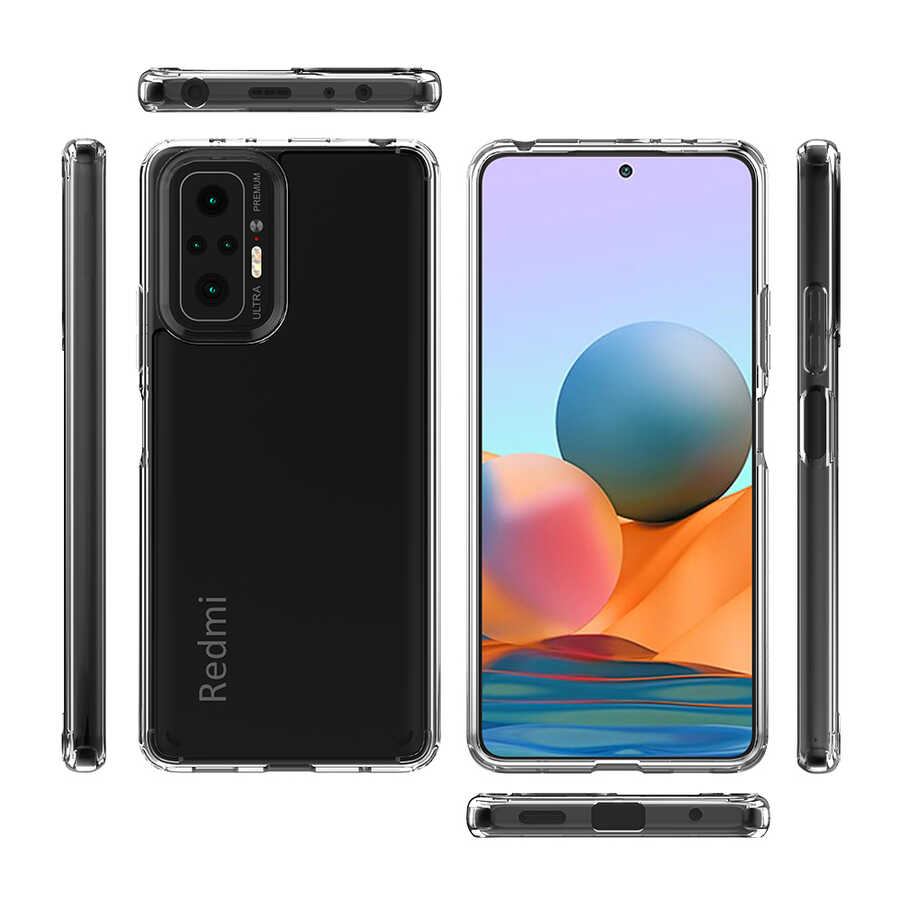 Xiaomi Redmi Note 10 Pro Kılıf Zore Coss Kapak Renksiz