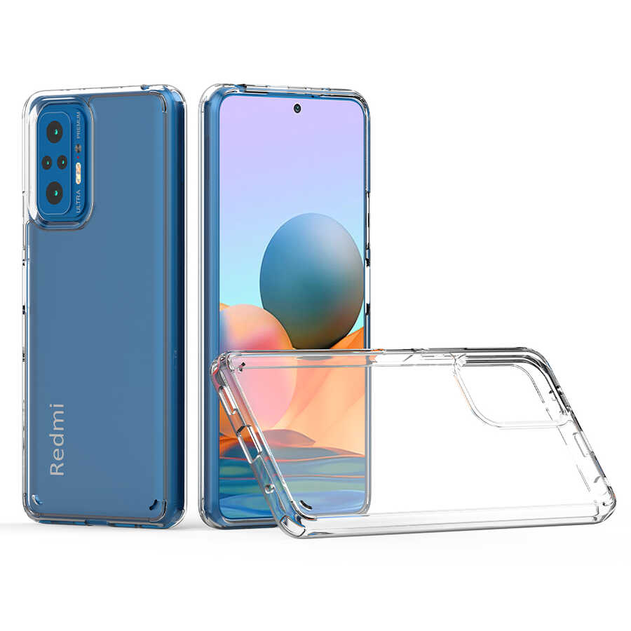 Xiaomi Redmi Note 10 Pro Kılıf Zore Coss Kapak Renksiz