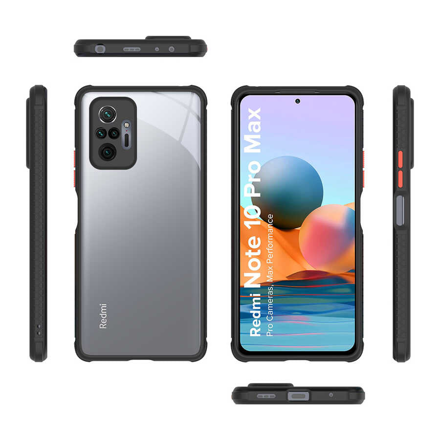 Xiaomi Redmi Note 10 Pro Kılıf Zore Kaff Kapak Koyu Yeşil