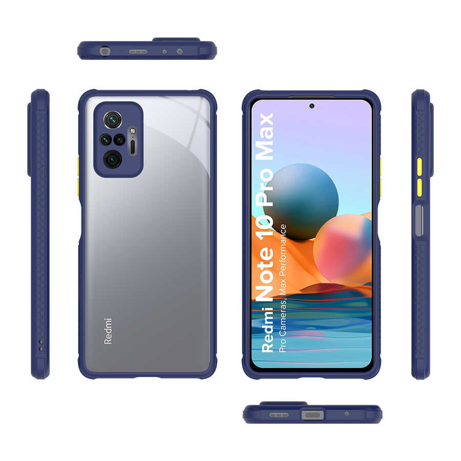 Xiaomi Redmi Note 10 Pro Kılıf Zore Kaff Kapak Kırmızı
