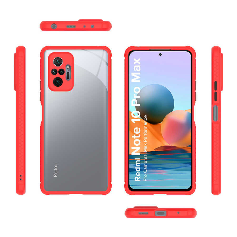 Xiaomi Redmi Note 10 Pro Kılıf Zore Kaff Kapak Mor