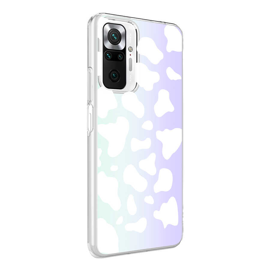 Xiaomi Redmi Note 10 Pro Kılıf Zore M-Blue Desenli Kapak Cow No2