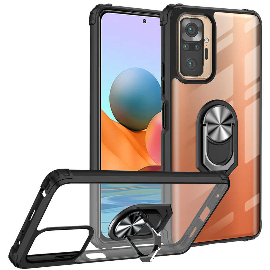Xiaomi Redmi Note 10 Pro Kılıf Zore Mola Kapak Kırmızı