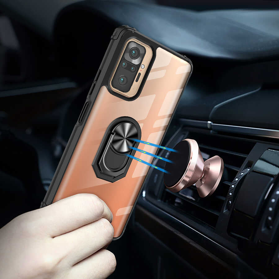 Xiaomi Redmi Note 10 Pro Kılıf Zore Mola Kapak Kırmızı