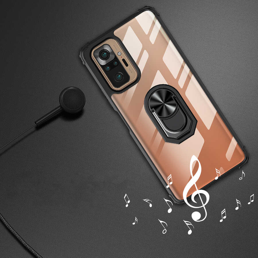 Xiaomi Redmi Note 10 Pro Kılıf Zore Mola Kapak Kırmızı