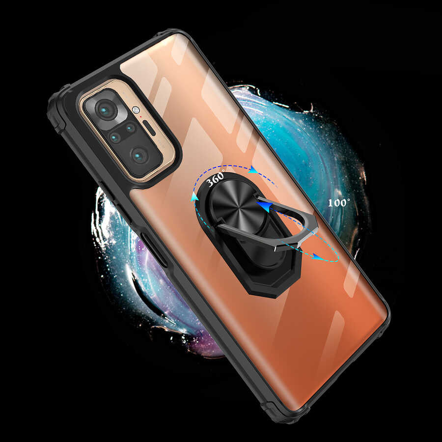 Xiaomi Redmi Note 10 Pro Kılıf Zore Mola Kapak Kırmızı