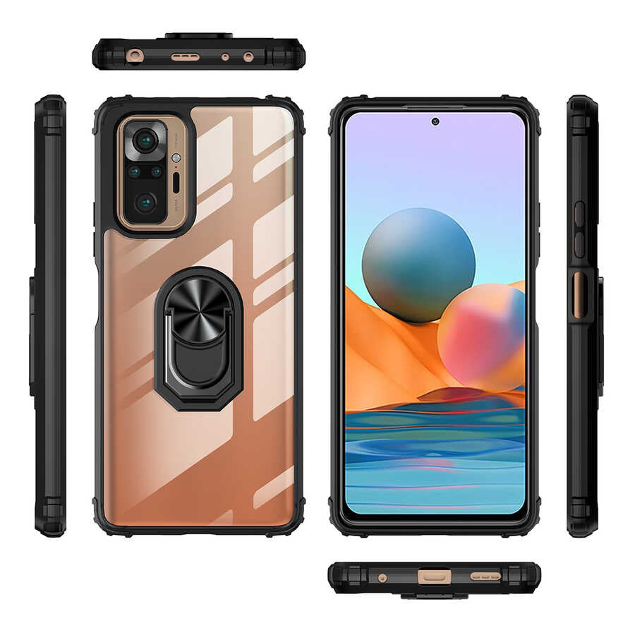 Xiaomi Redmi Note 10 Pro Kılıf Zore Mola Kapak Kırmızı