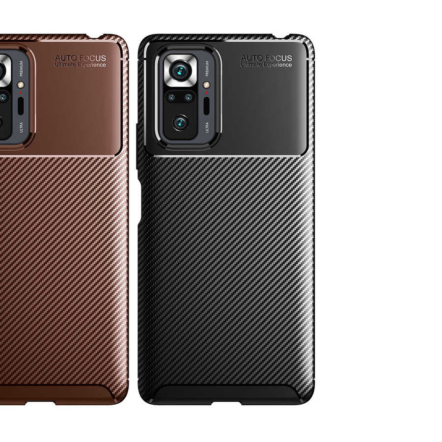 Xiaomi Redmi Note 10 Pro Kılıf Zore Negro Silikon Kapak Siyah