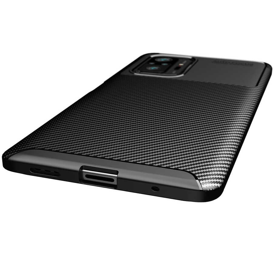 Xiaomi Redmi Note 10 Pro Kılıf Zore Negro Silikon Kapak Lacivert