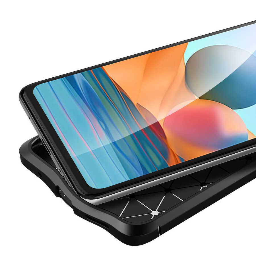 Xiaomi Redmi Note 10 Pro Kılıf Zore Niss Silikon Kapak Kırmızı
